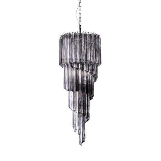 Lucente Noir Spiral Chandelier