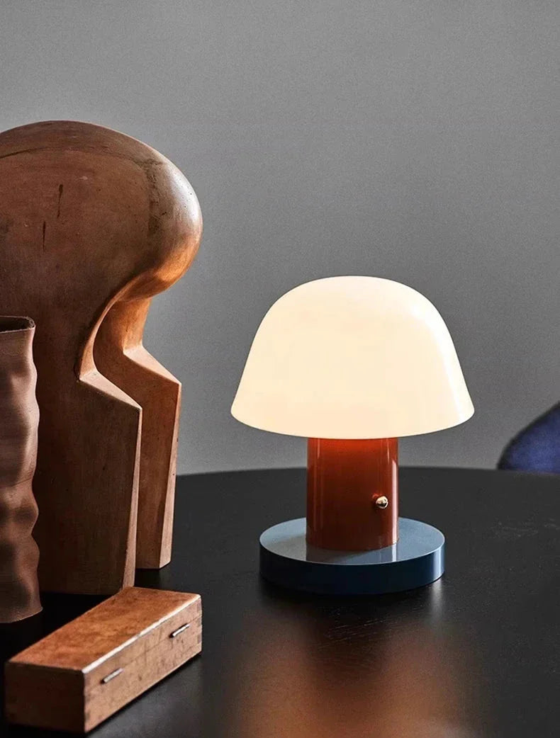Chriselle Cordless Rechargeable Mushroom Table Lamp