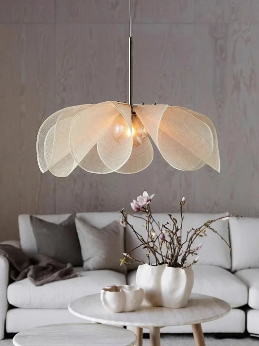 Kasey Fabric Flower Pendant Light