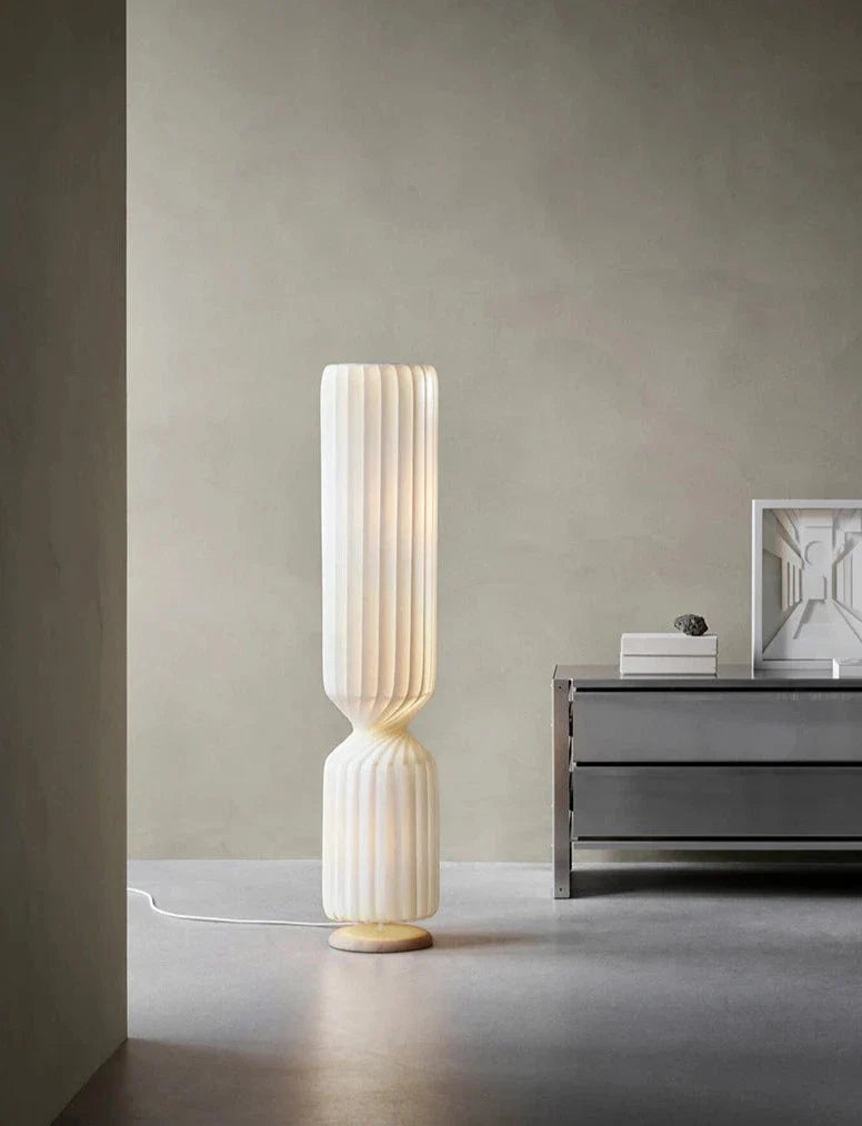 Danish Designer Cylindrical Shape Silk Pendant Lamp