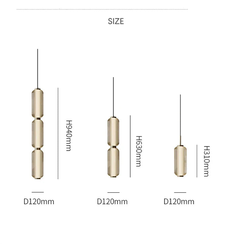 Caret Modern Glass Pendant Light