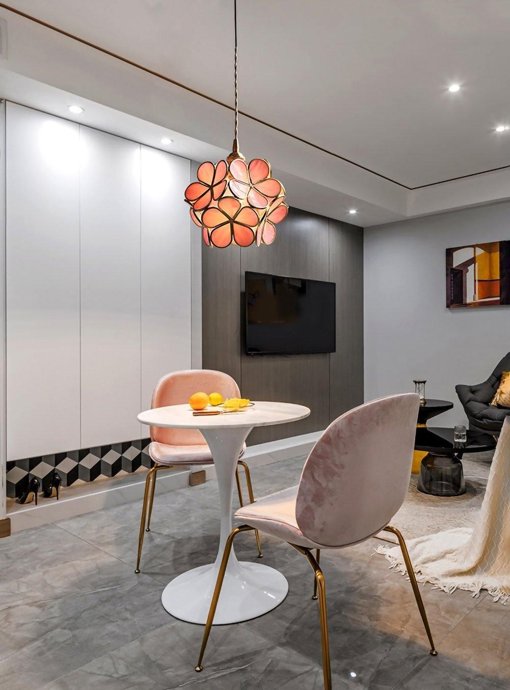 Kayla Glass Petal Pendant Light