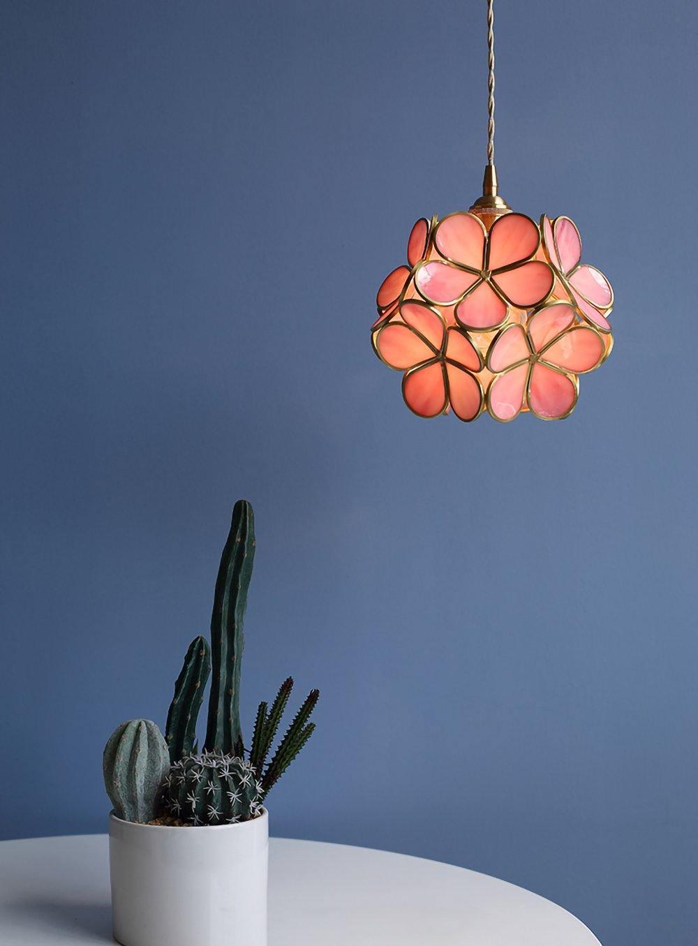 Kayla Glass Petal Pendant Light
