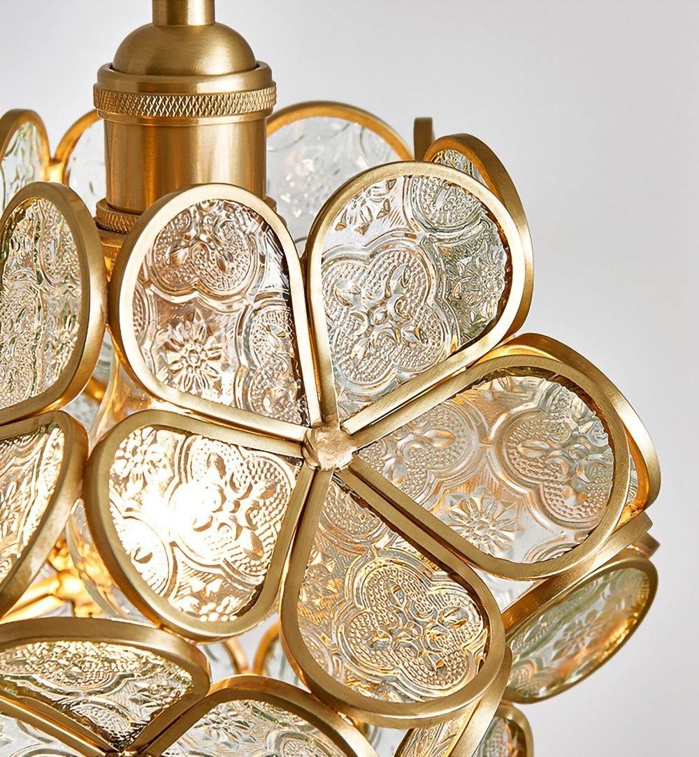 Kayla Glass Petal Pendant Light