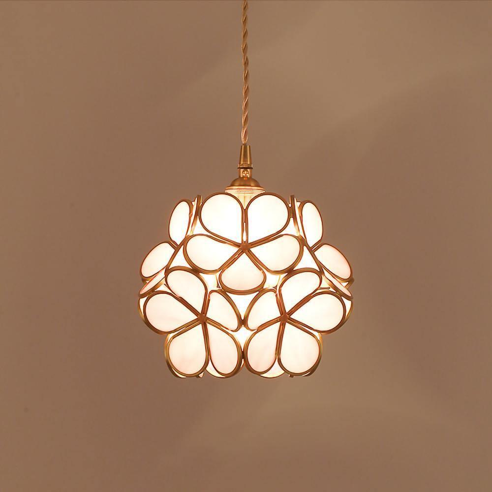 Kayla Glass Petal Pendant Light