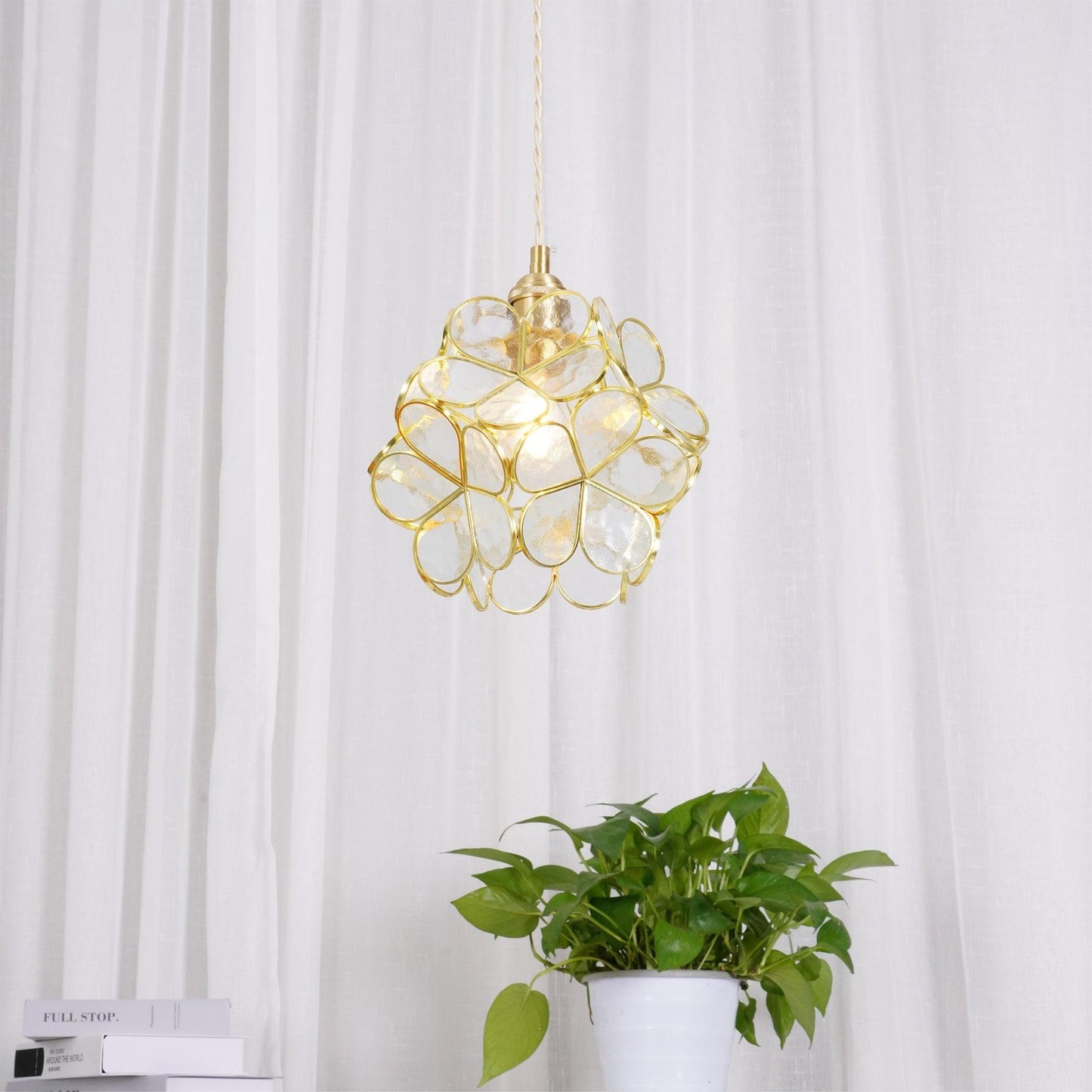 Kayla Glass Petal Pendant Light
