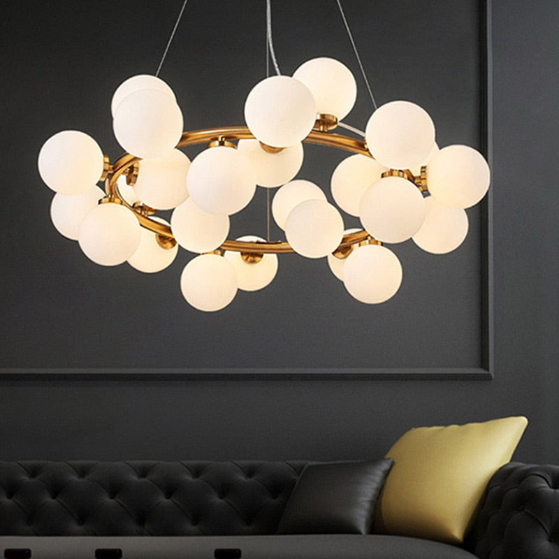 Ava Glass Ball Chandelier