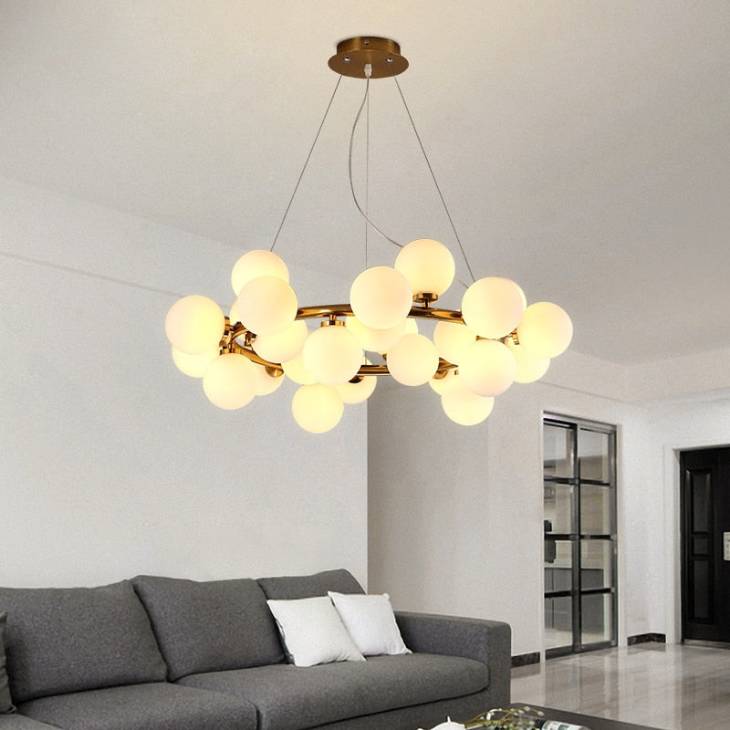 Ava Glass Ball Chandelier