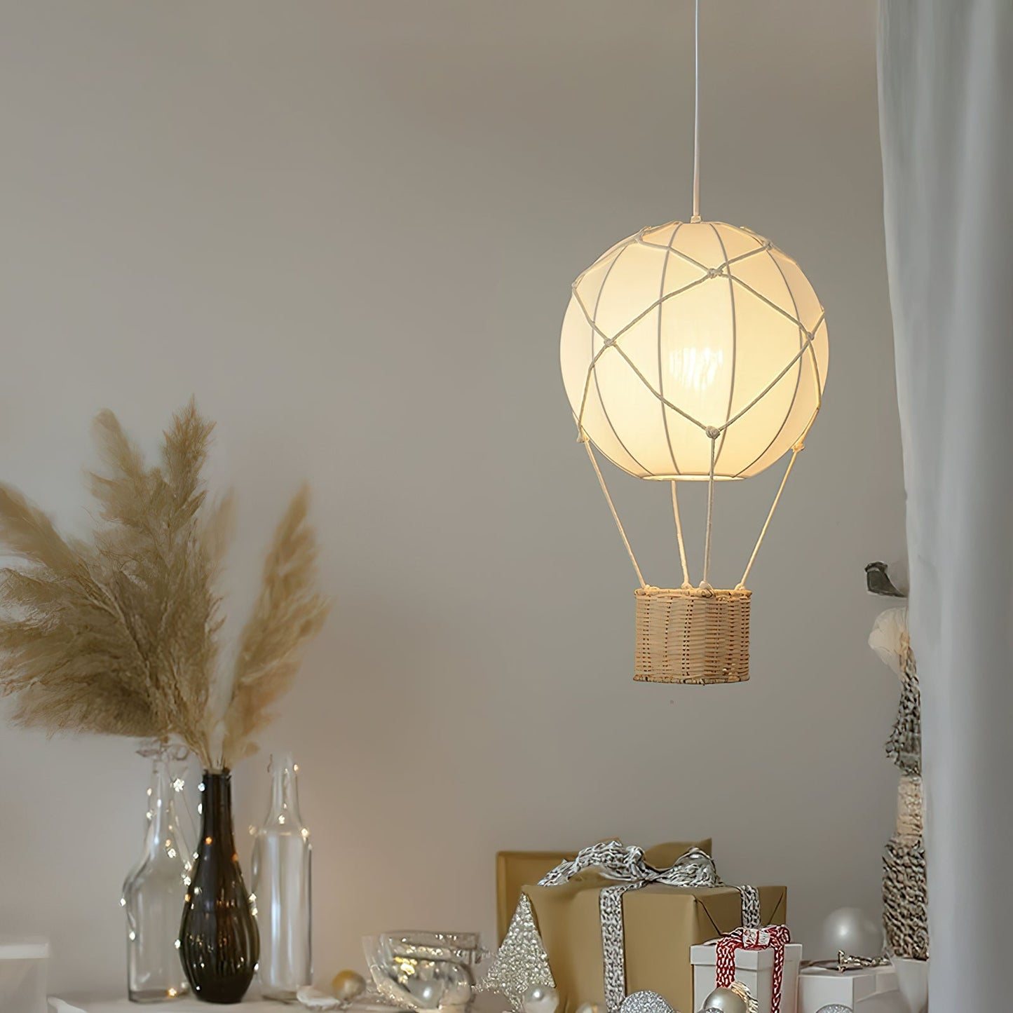 Hot Air Balloon Fabric Pendant Light