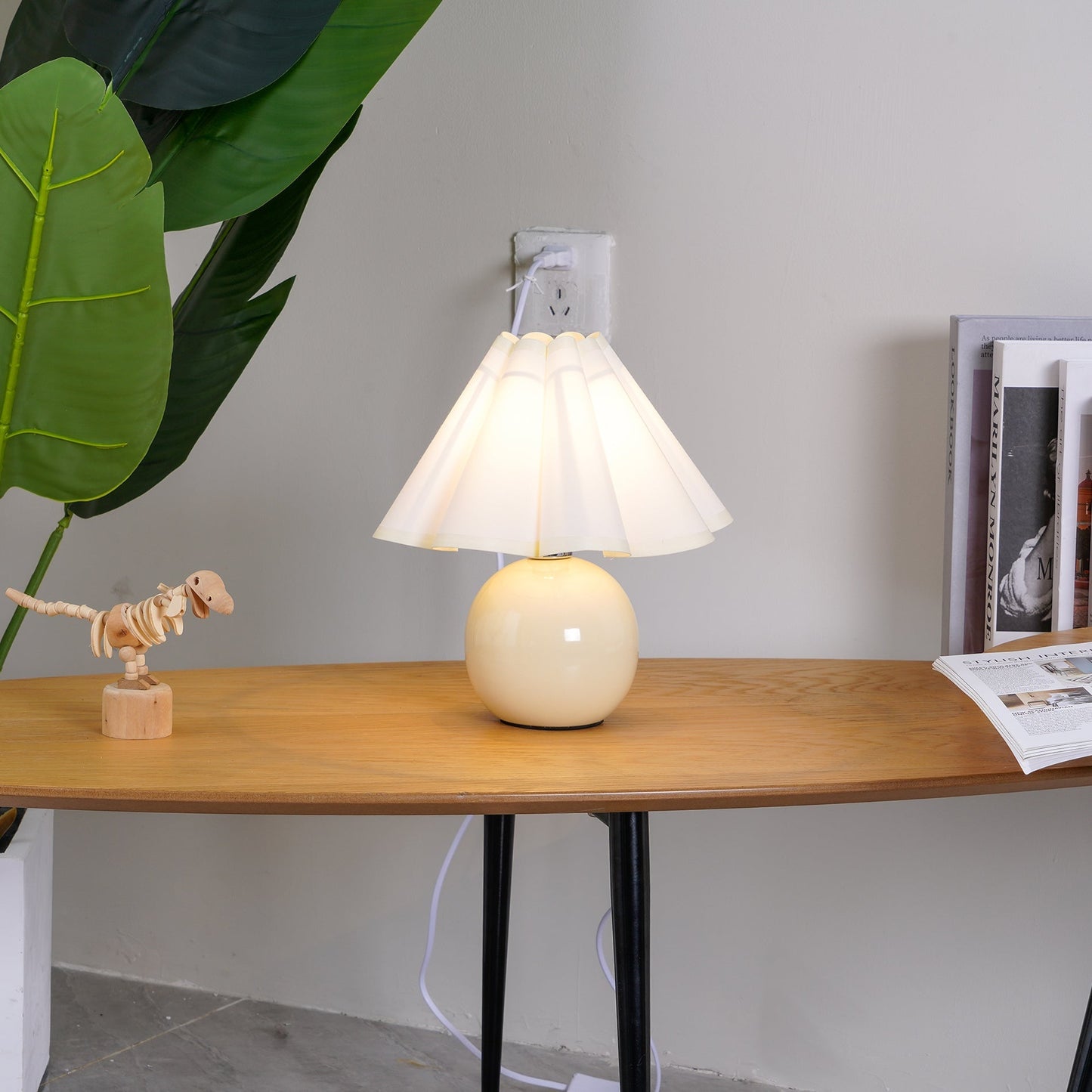 Ellie Pleat Table Lamp