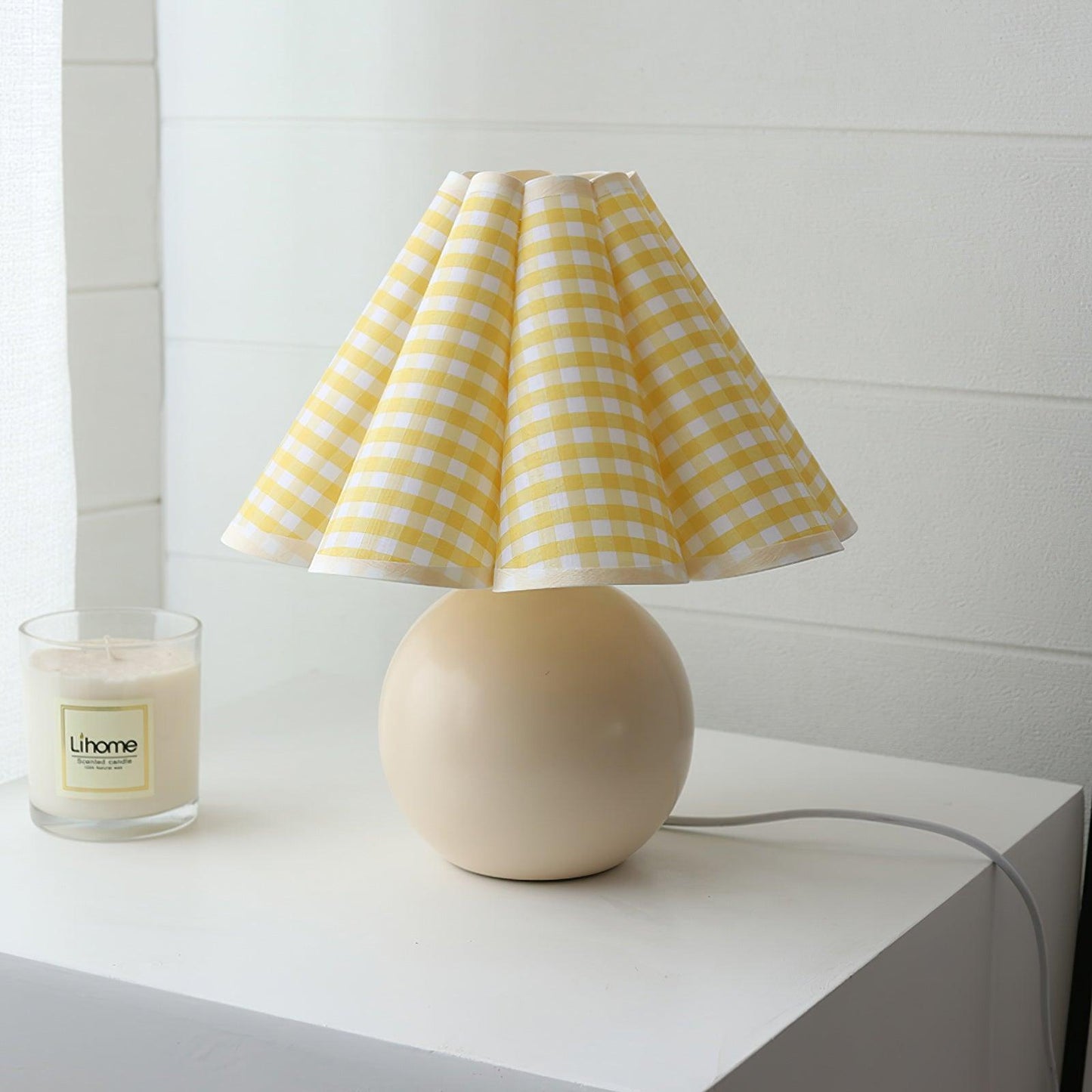 Ellie Pleat Table Lamp
