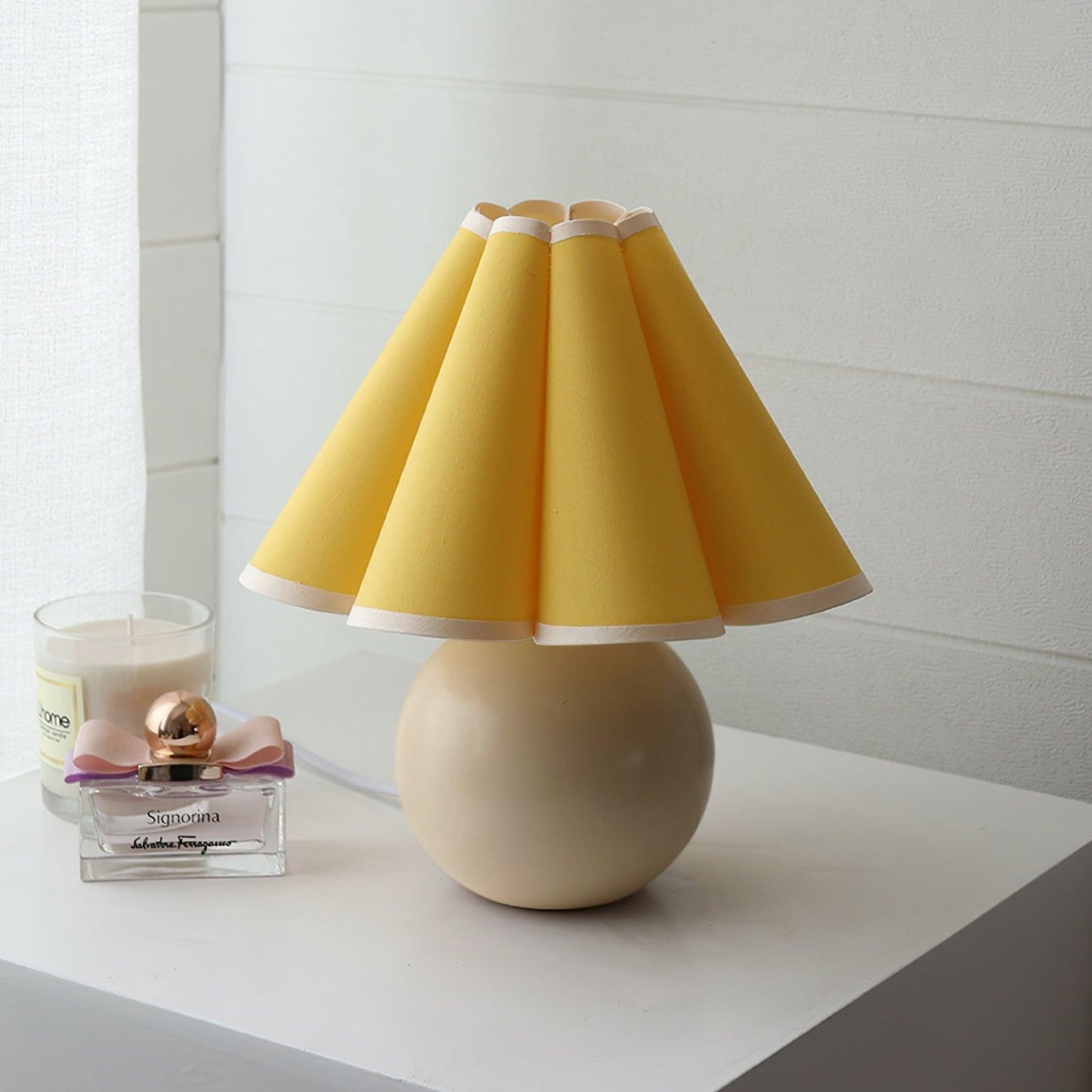 Ellie Pleat Table Lamp