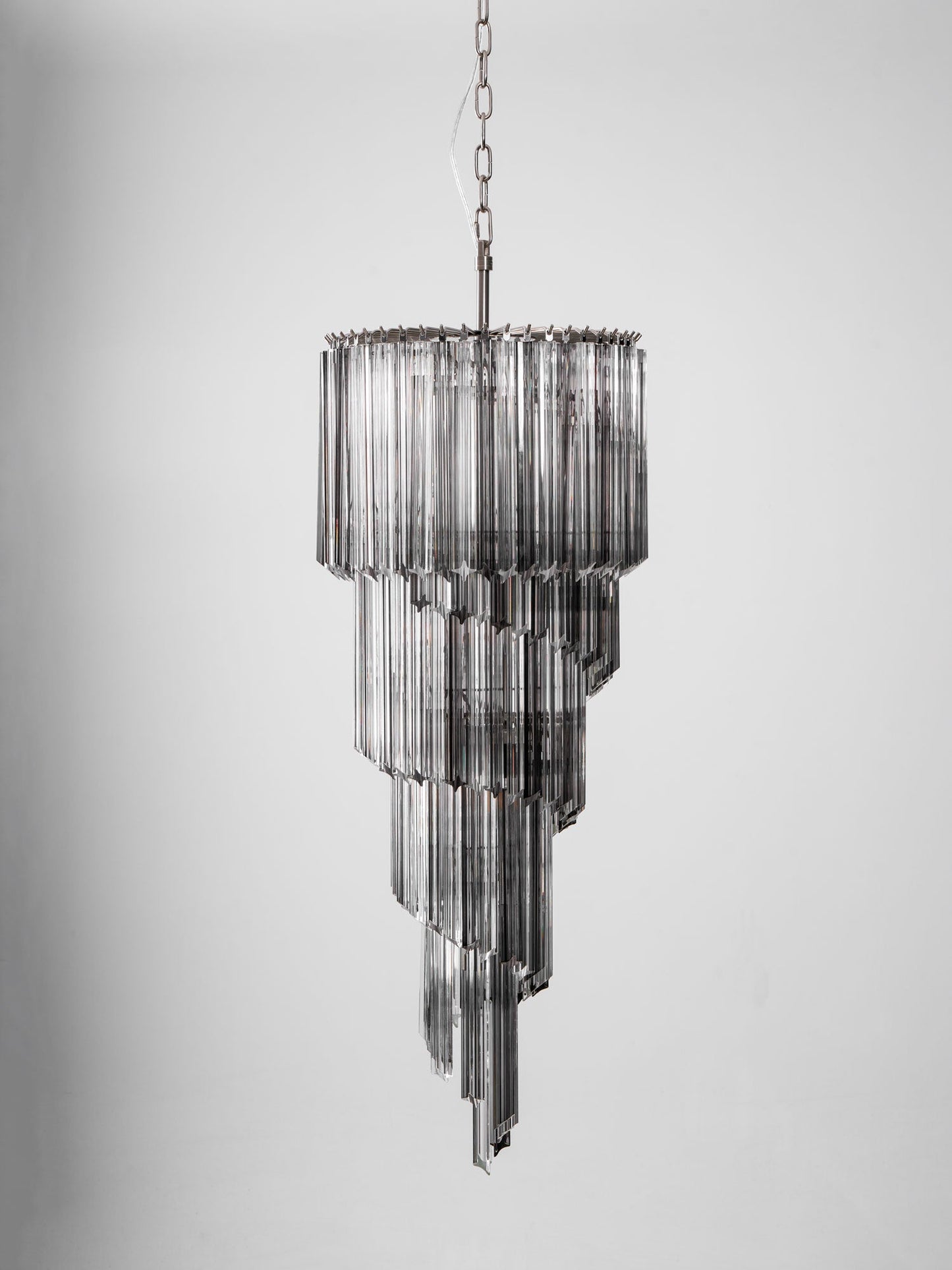Lucente Noir Spiral Chandelier
