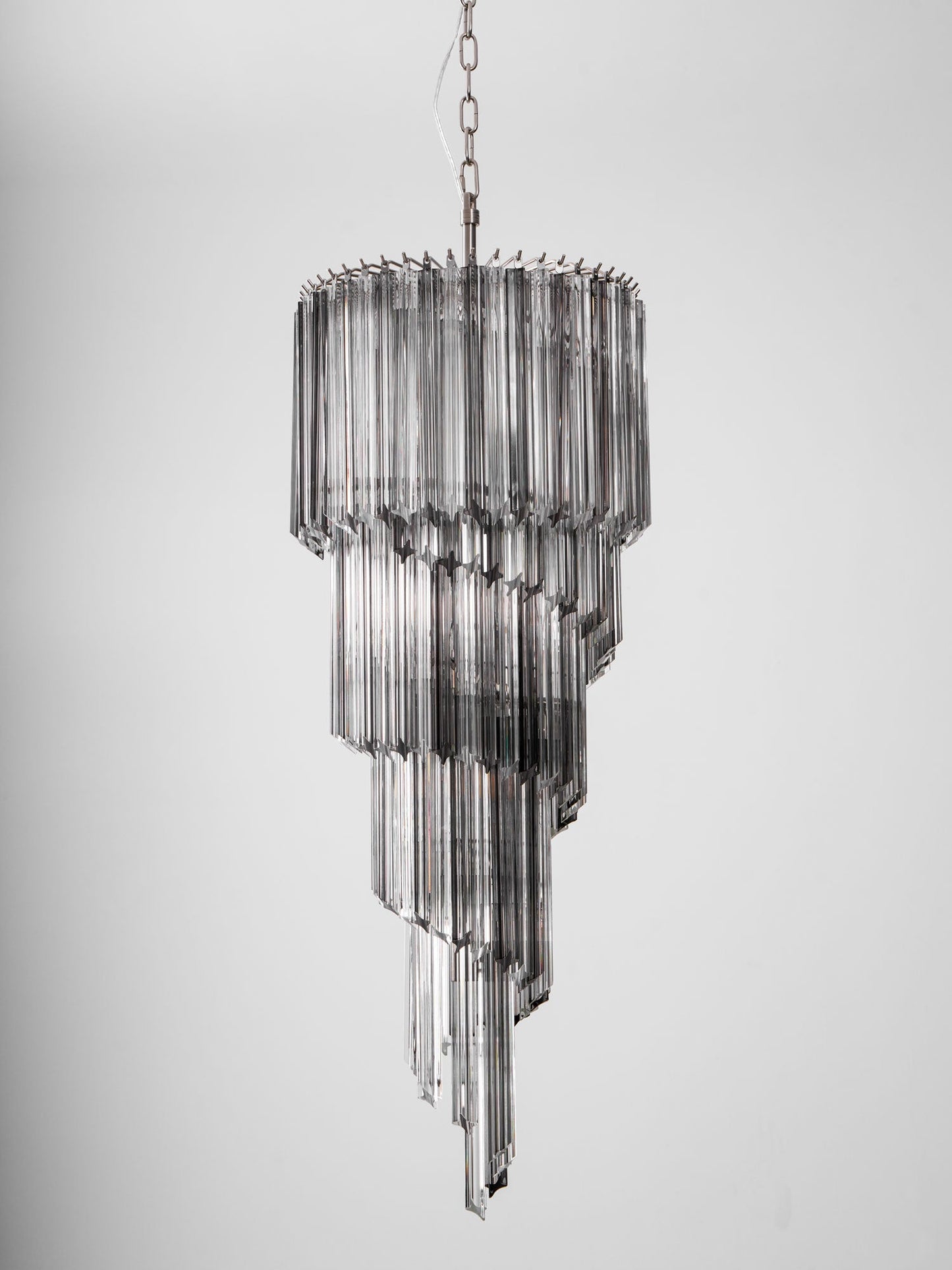 Lucente Noir Spiral Chandelier