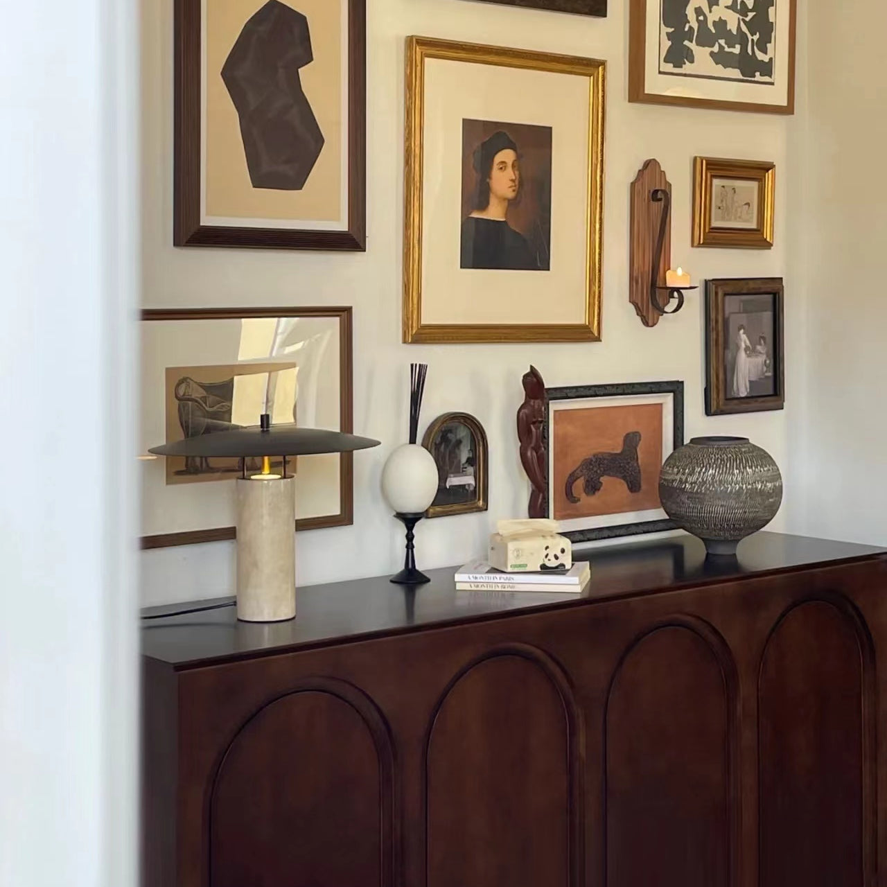 Noeli Travertine Table Lamp