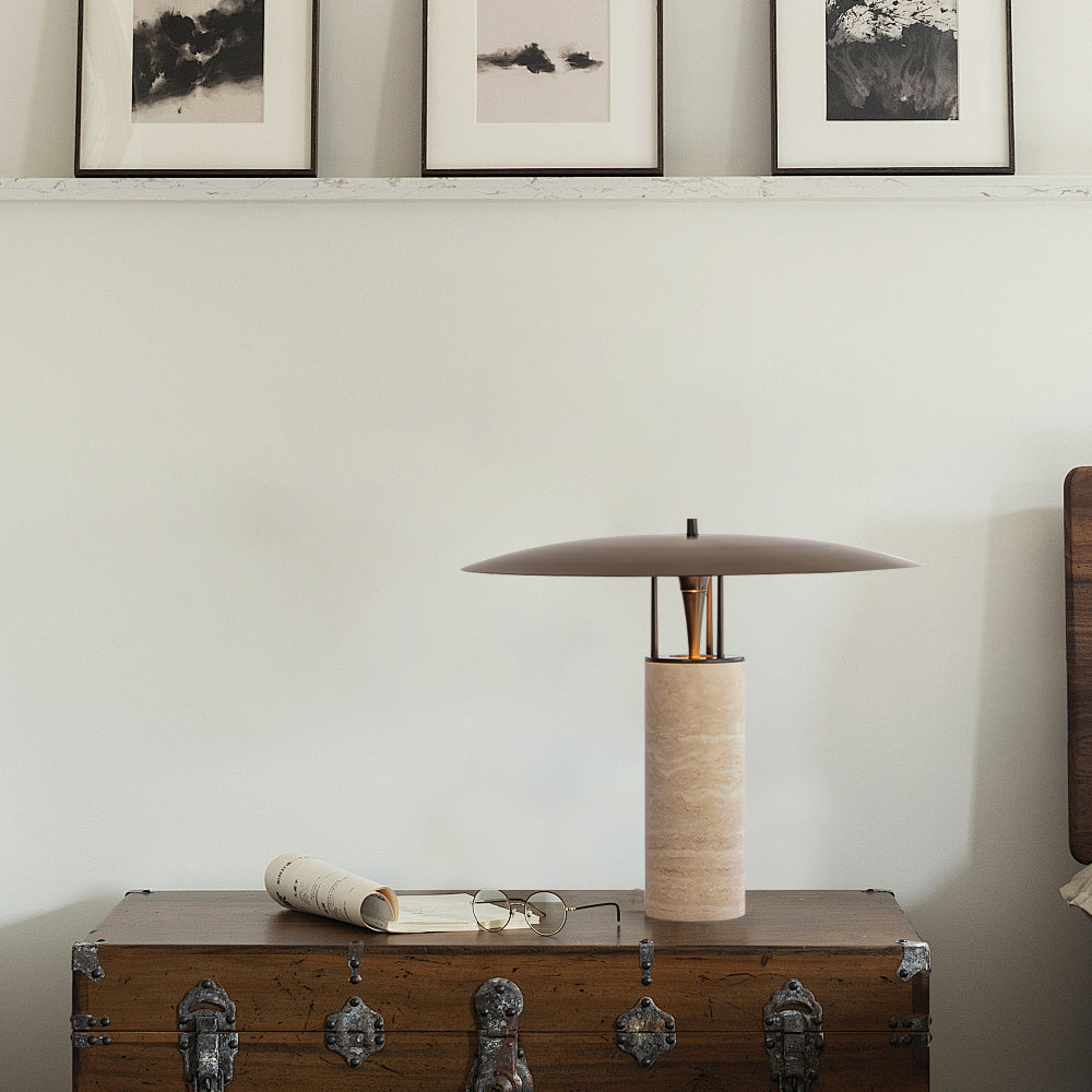 Noeli Travertine Table Lamp