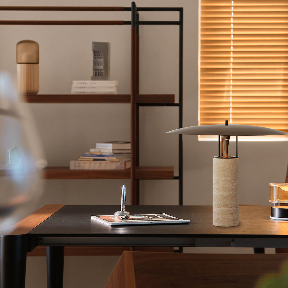 Noeli Travertine Table Lamp