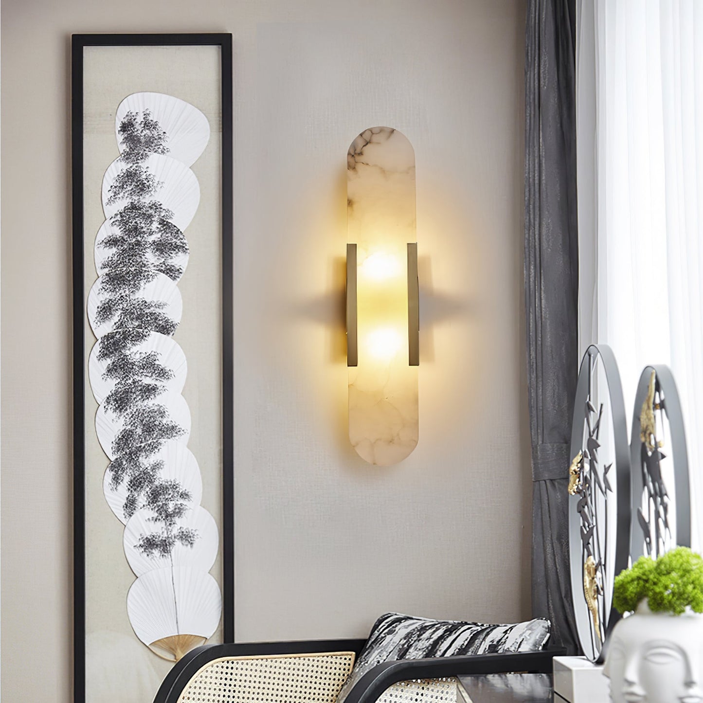 Jeffrey Alabaster Wall Lamp