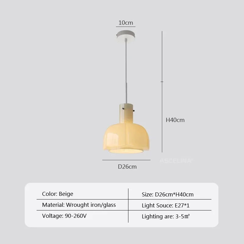 Mira Glass Pendant Light