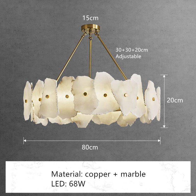 Daliah Marble LED Chandelier