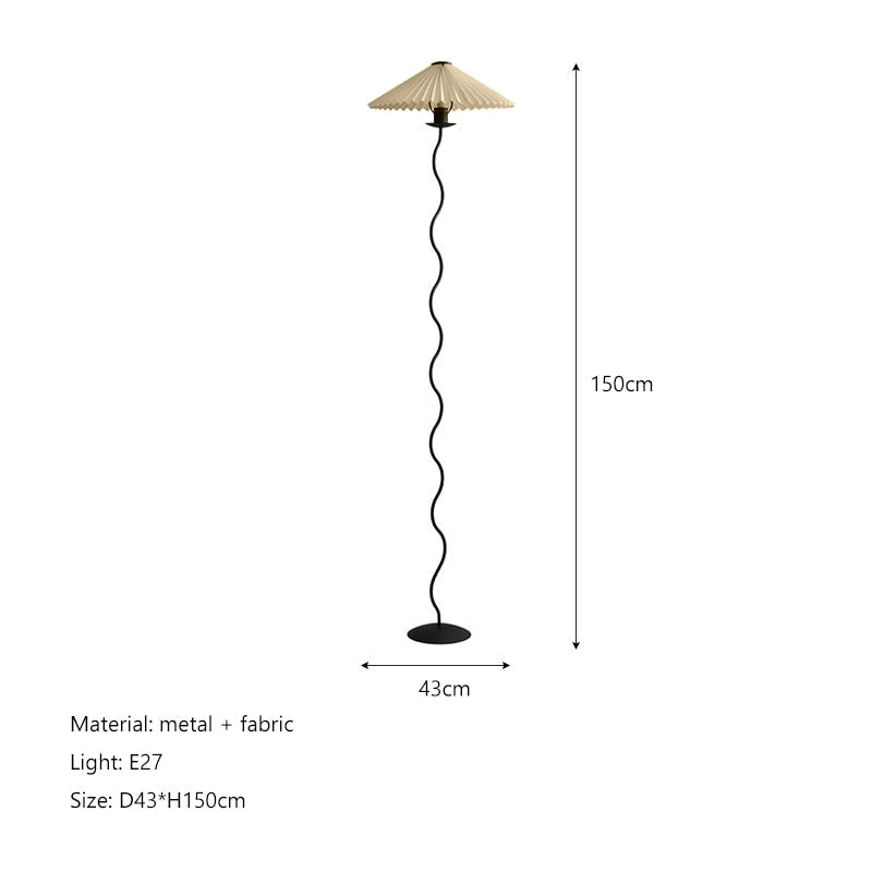 Emilia Fabric LED Floor Lamp