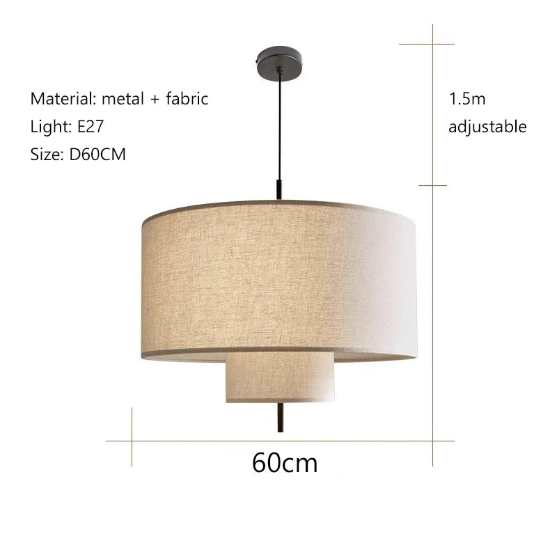 Tristan Fabric Pendant Lamp