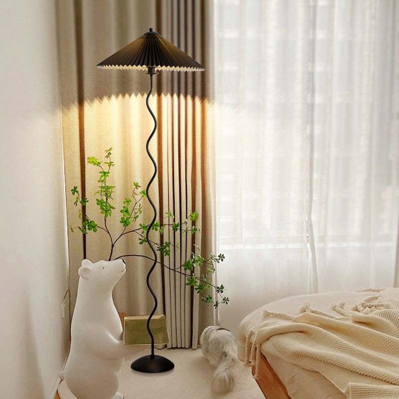 Emilia Fabric LED Floor Lamp