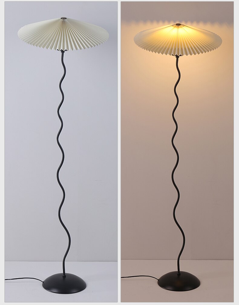 Emilia Fabric LED Floor Lamp