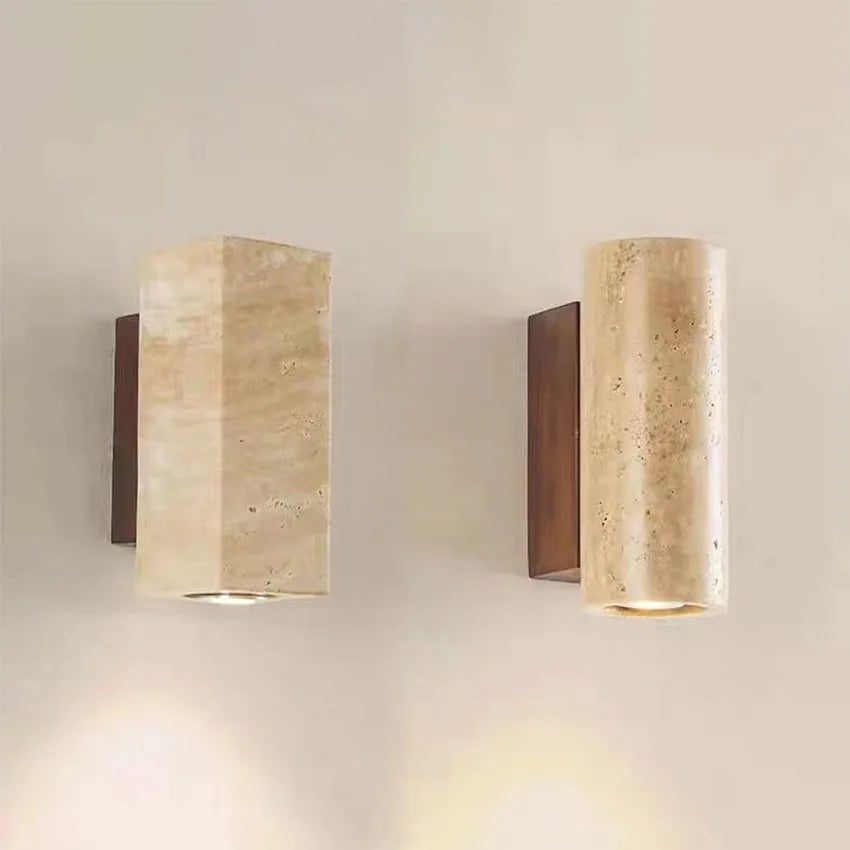 Sydney Travertine Stone Wall Sconce