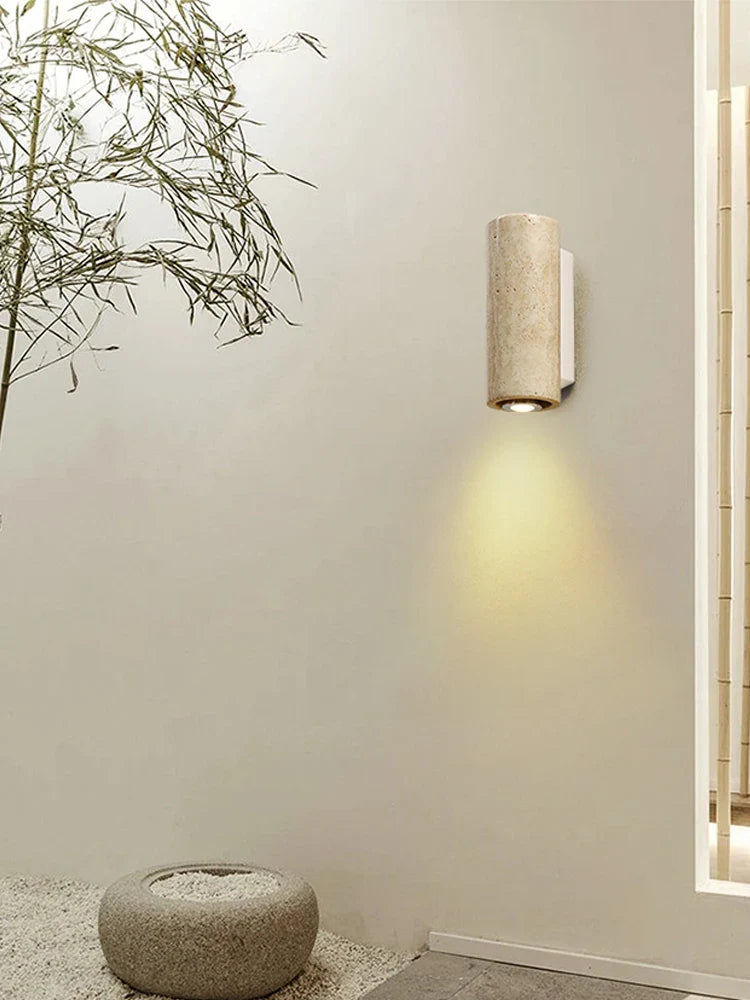 Sydney Travertine Stone Wall Sconce