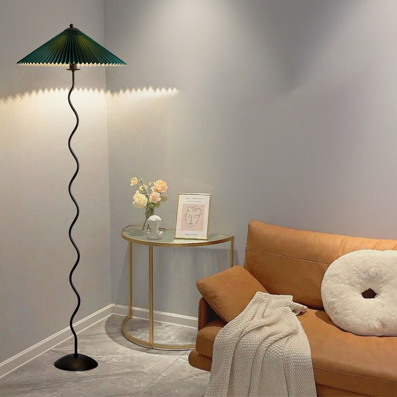 Emilia Fabric LED Floor Lamp