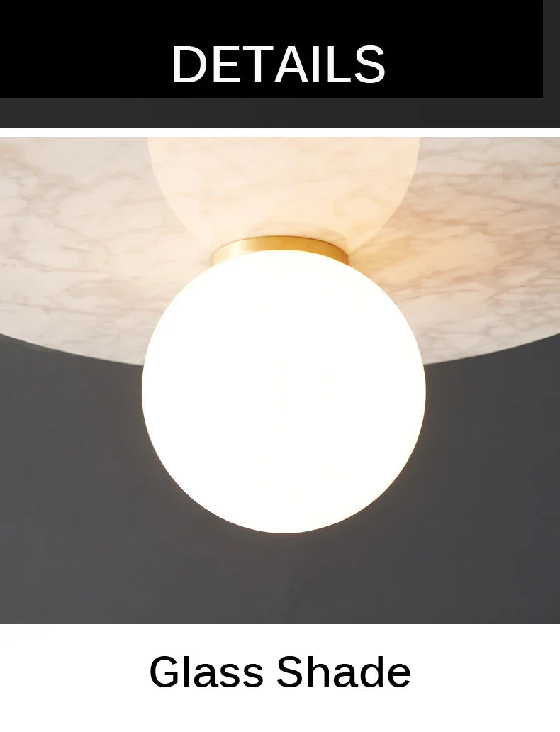Gia Marble Ceiling Light