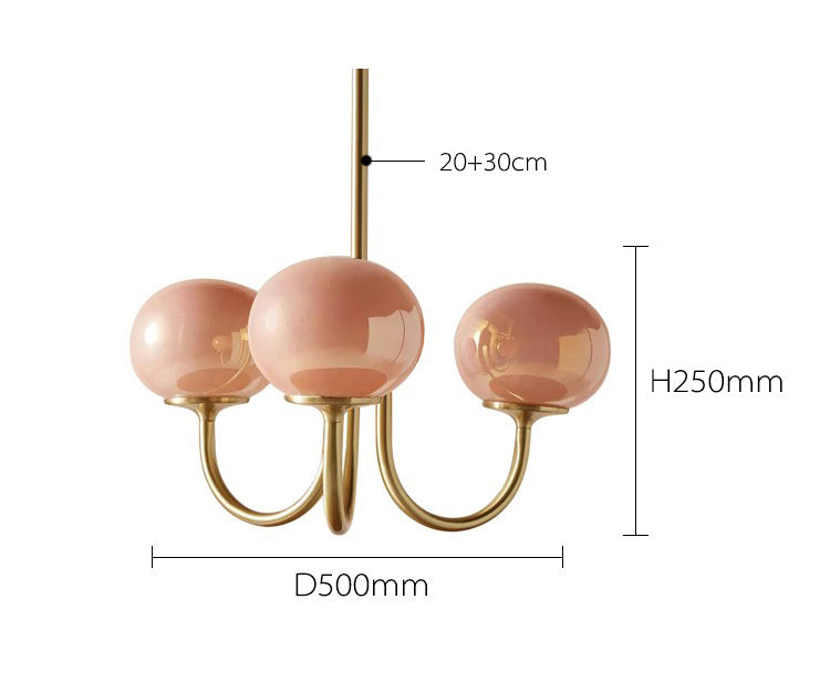 Gabriella Vintage Glass Chandelier