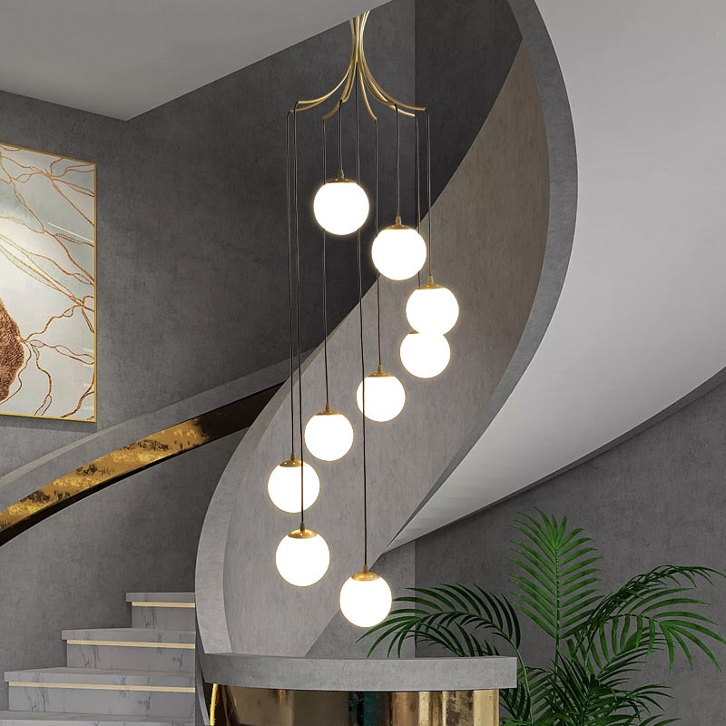 Elliot Staircase Bubble Chandelier