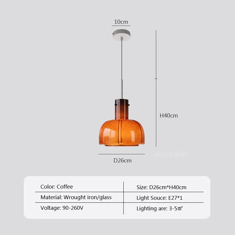 Mira Glass Pendant Light