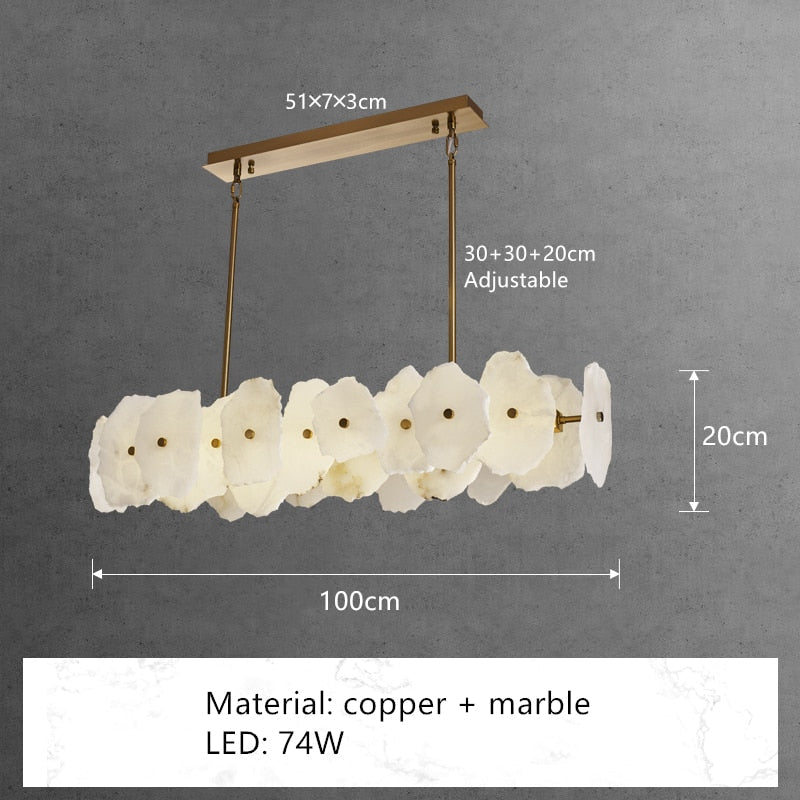 Daliah Marble LED Chandelier