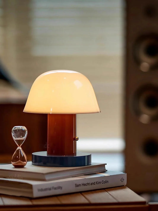 Chriselle Cordless Rechargeable Mushroom Table Lamp