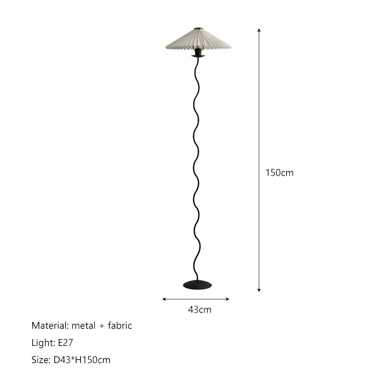 Emilia Fabric LED Floor Lamp