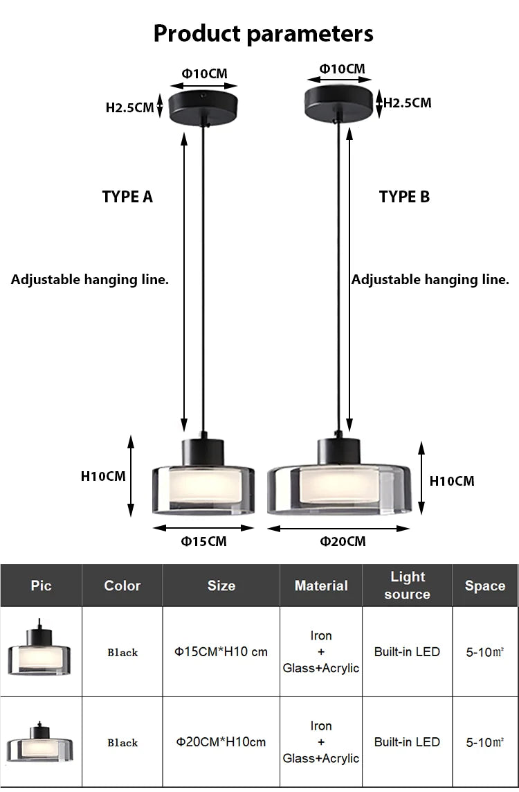 Venice Glass Pendant Light
