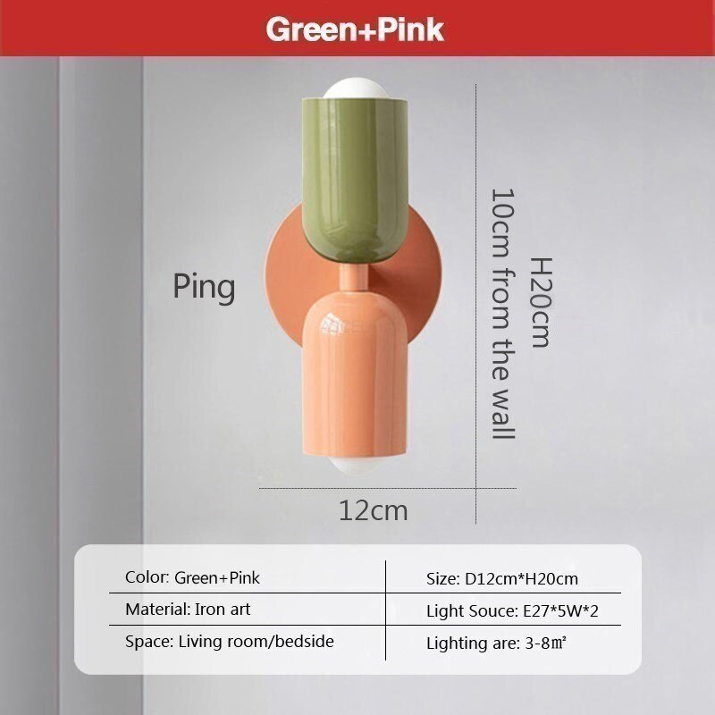 Renee Modern Double Heads Wall Sconce