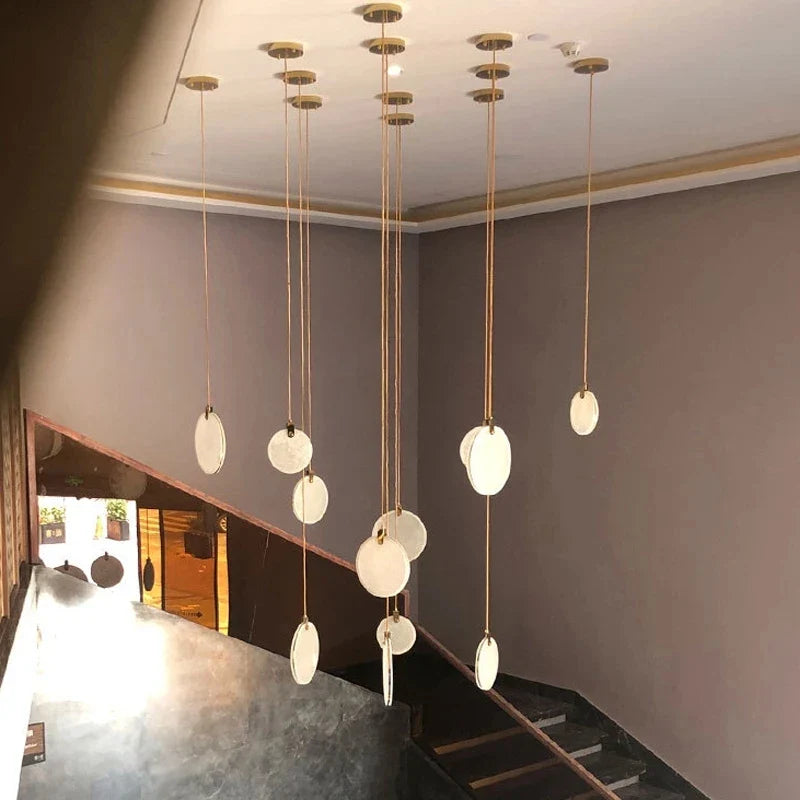 Leia Marble Crystal LED Chandelier