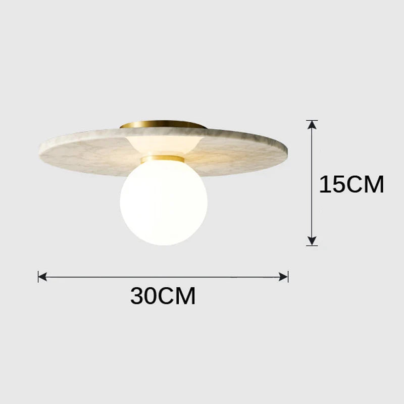Gia Marble Ceiling Light