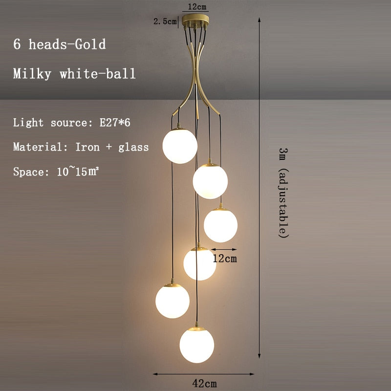 Elliot Staircase Bubble Chandelier