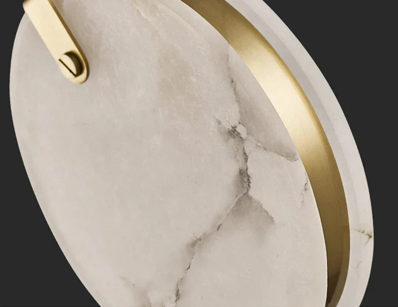 Leia Marble Crystal LED Chandelier