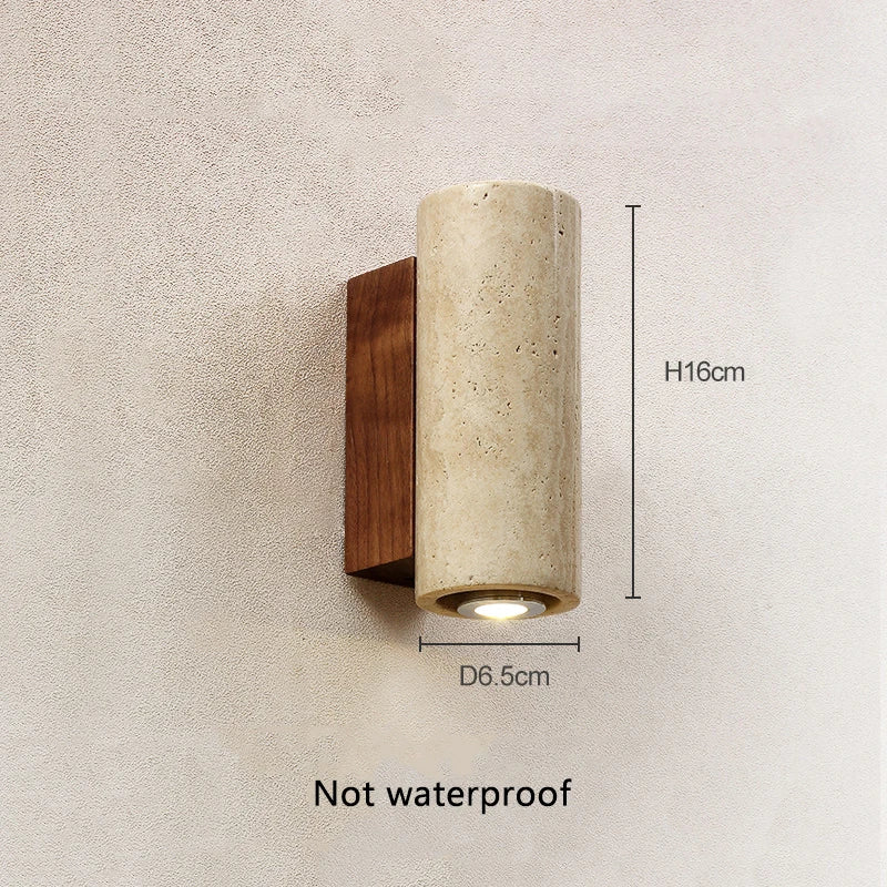 Sydney Travertine Stone Wall Sconce