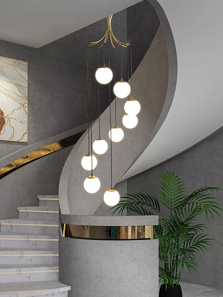 Elliot Staircase Bubble Chandelier