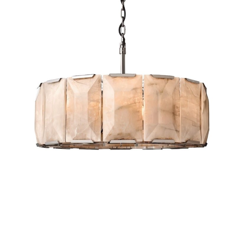 Chace Round Alabaster Chandelier