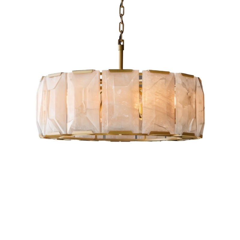 Chace Round Alabaster Chandelier