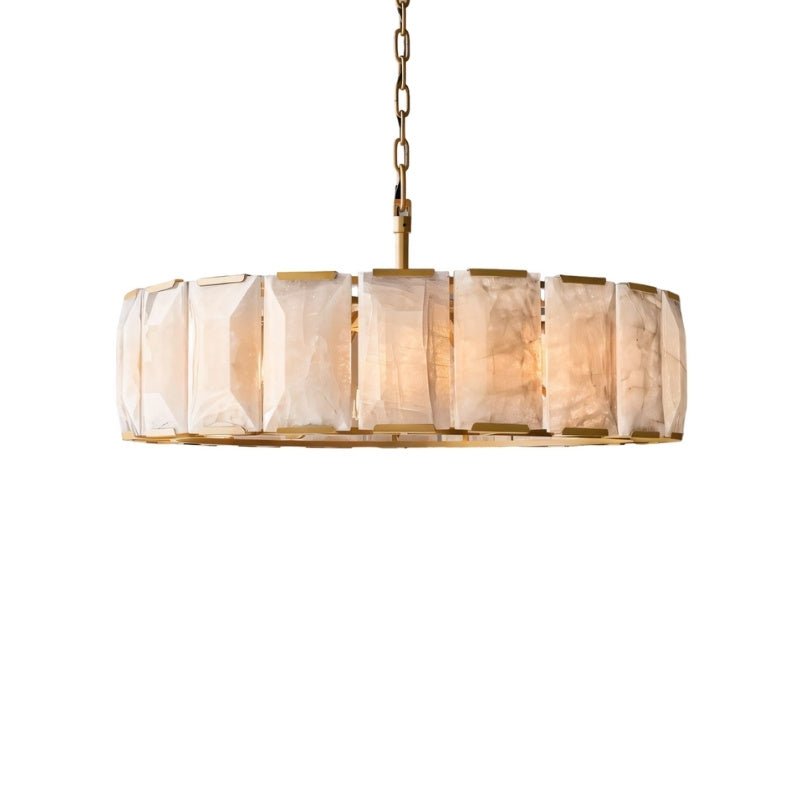 Chace Round Alabaster Chandelier