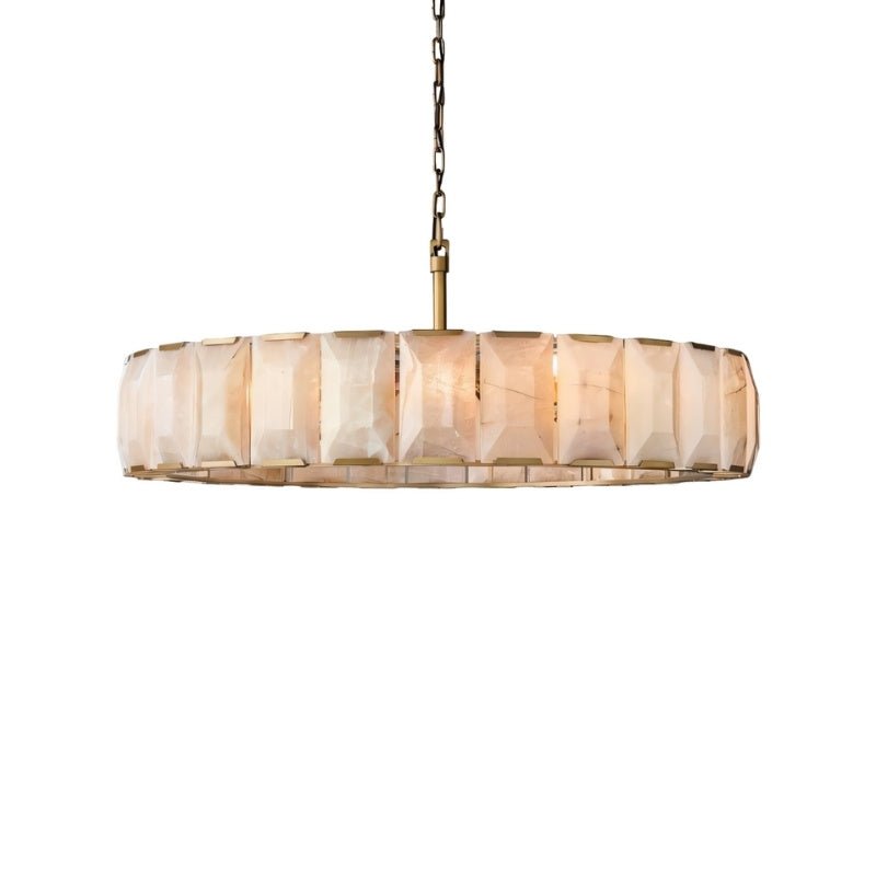 Chace Round Alabaster Chandelier